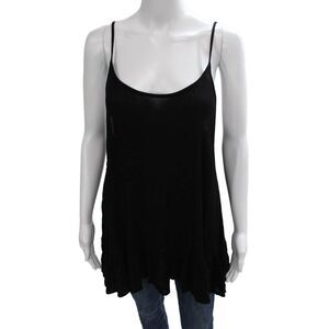 One X One Teaspoon Women Black Camisole Boho Scoop Spaghetti Strap Size S